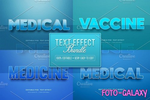 Medical Editable Text Effect Bundle - 6877173