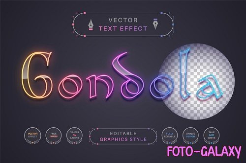 Gondola - Editable Text Effect - 6873437