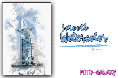 Smooth Watercolor Photoshop Action - 6793578 - 26186743