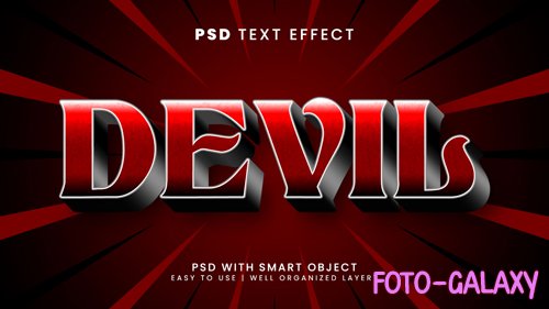 Devil blood editable text effect with horror and scary text style psd