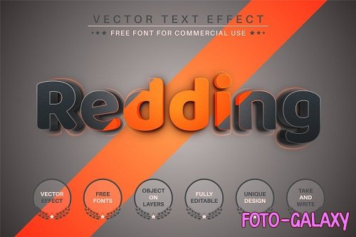 3D Redding - Editable Text Effect - 6899741