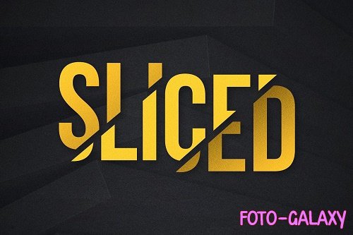 Sliced Title Text Effect - 6995190