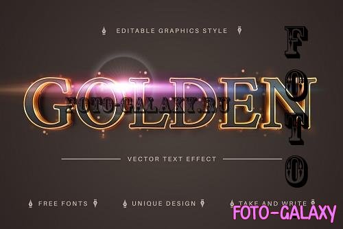 Golden - Editable Text Effect - 7042436