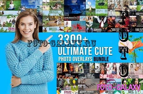 3300+ Photo Overlays Bundle+FREE Action - 6791145