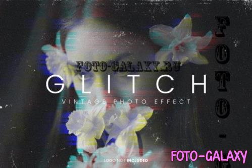 Glitch Vintage Photo Effect 