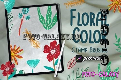 Floral Color Brush Procreate