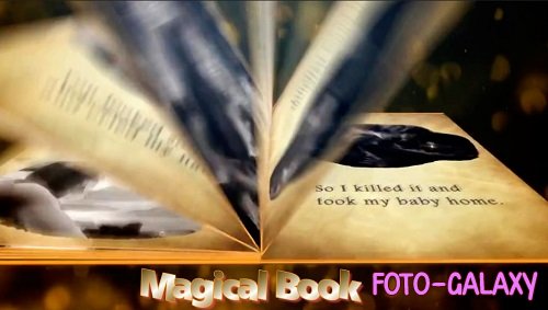 3D Magical Book 762- Project for After Effects