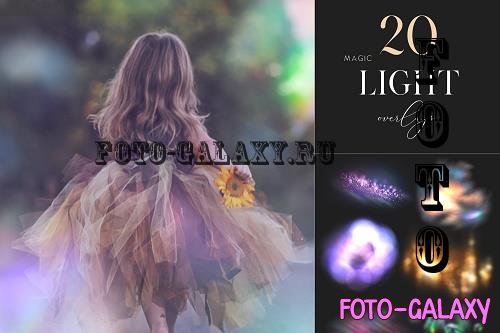 20 Magic Light Overlays, Colorful Light Effects - 1889863