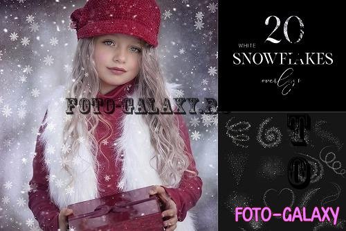 Magic Snowflakes Overlays, Snow PNG Clipart - 1894512