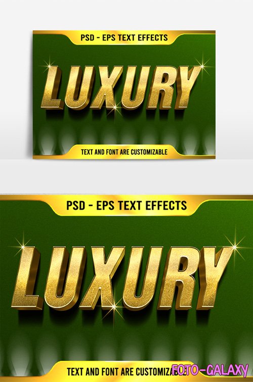 Golden luxory text effect