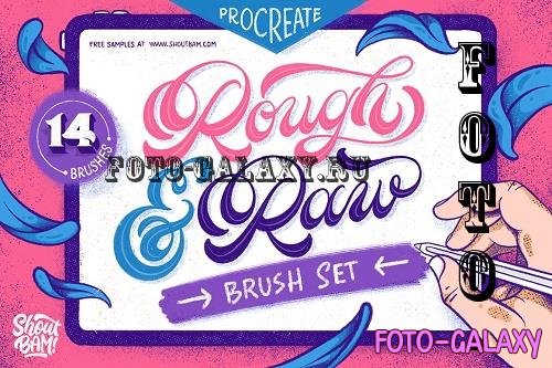 Rough & Raw Procreate Brush Set - 3761365