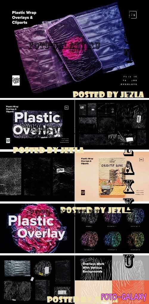 Plastic Wrap Overlays & Cliparts