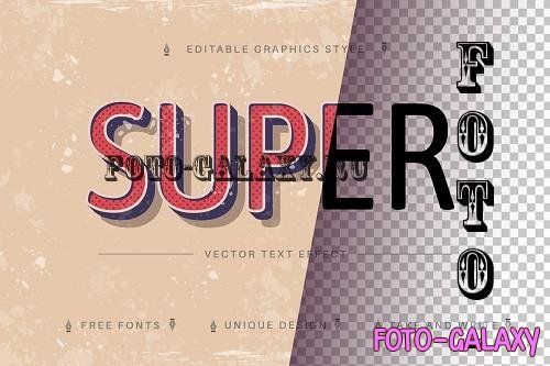 Super Retro - Editable Text Effect - 7181080
