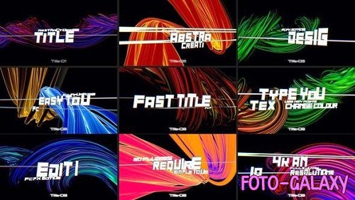 Videohive - Abstract Fast Glitch Titles 37580872 - Project For Final Cut & Apple Motion
