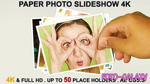 Paper Photo Slideshow 4K 61470523 - Project for After Effects