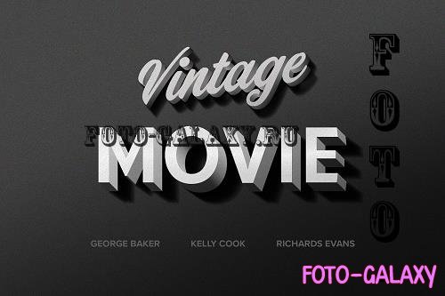 Vintage Movie Text Effect - 7202421