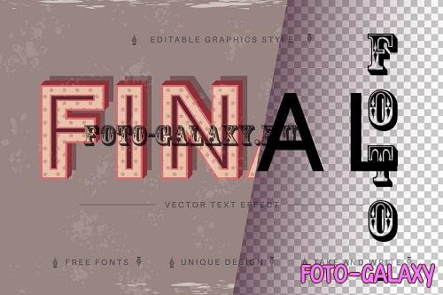 Old Editable Text Effect, Font Style - 7224819