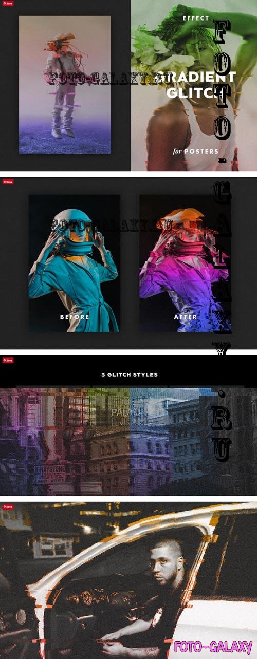 Gradient Glitch Effect for Posters - 7225219