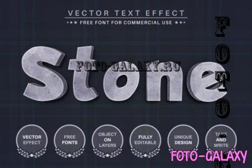Stone Texture - Editable Text Effect - 7231133