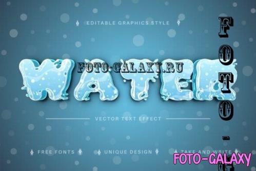 Drink Water - Editable Text Effect - 7231277