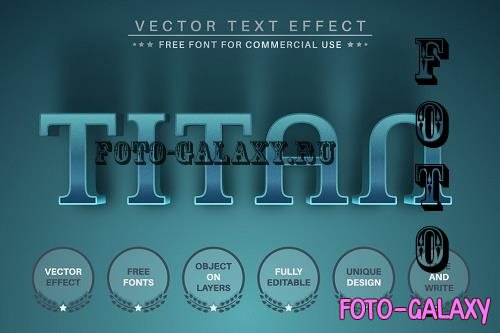 Blue Titan - Editable Text Effect - 7233529