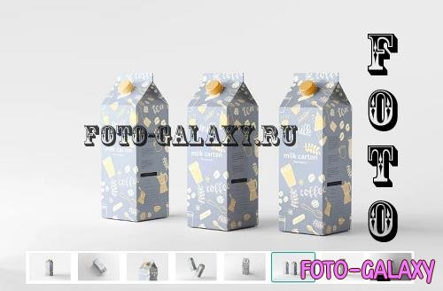 Milk Carton Box Mockups - 7231314
