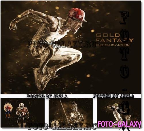 Gold Fantasy Photoshop Action