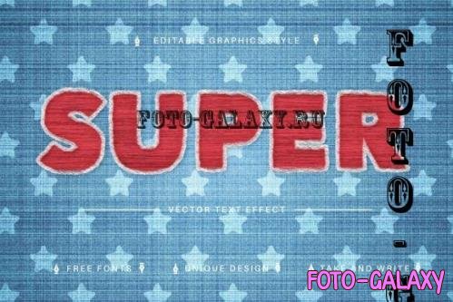 Super Embroidery Edit Text Effect - 7252275