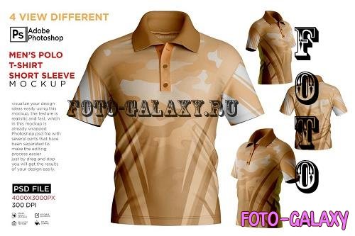 Men's Polo T-Shirt Mockup - 7234817