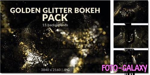 Golden Glitter Bokeh Pack