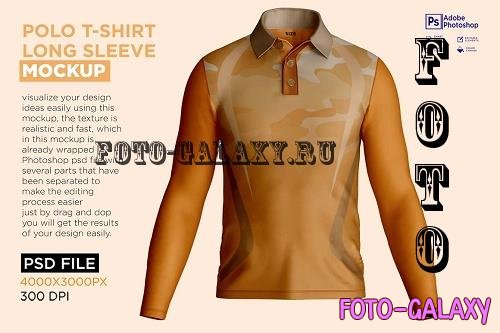 Men's Polo T-Shirt Mockup - 7251329