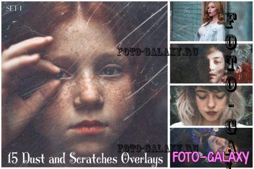 Dust And Scratches Film Overlays, Photoshop Overlays - 1839764
