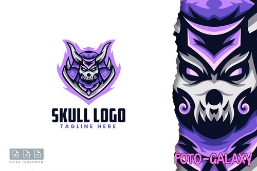 Samurai Head Logo Template
