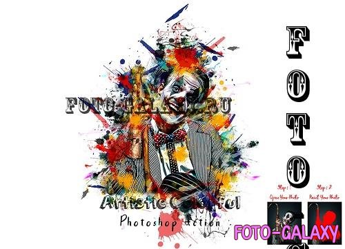 Artistic Colorful Photoshop Action - 7271604