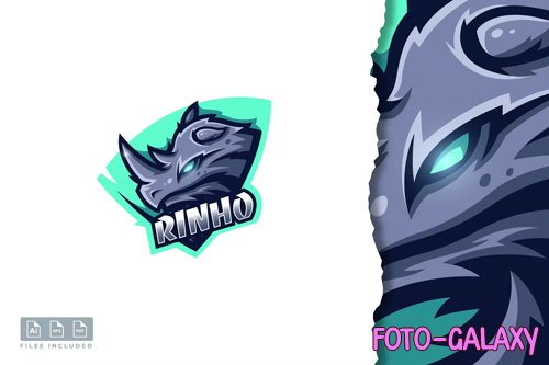 Rhinoceros - Mascot & E-sport Logo