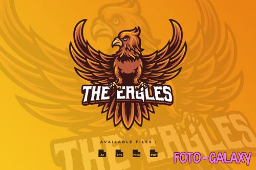 Eagle Mascot Logo V. 02
