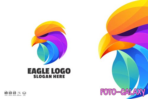 Eagle Gradient Logo Designs