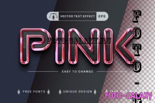 Pink Reflect - Editable Text Effect - 7279766