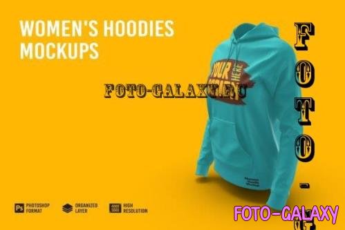 Women's Hoodies Mockup - 7150686