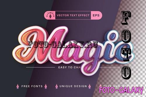 Magic Unicorn - Editable Text Effect - 7296411