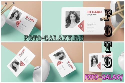 Horizontal ID Card Mockups - 7284253