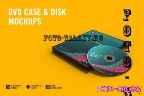 DVD Case & Disk Mockup - 7305232