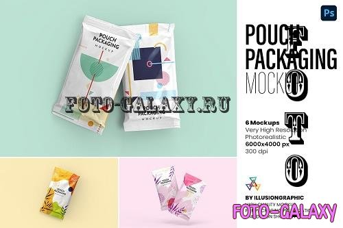 Pouch Packaging Mockup - 8 views - 7309809