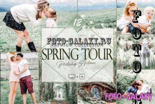 12 Spring Tour Photoshop Actions