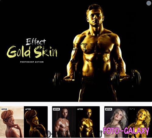 Gold Skin Effect Photoshop Action