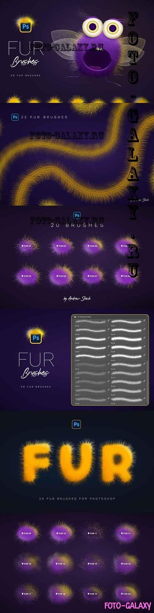 Fur Photoshop Brushes - 7377246