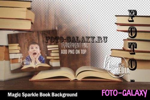 Magical Story Book Background Portrait