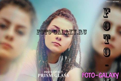Prism Glass Photo Effect Psd