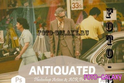 12 Antiquated Photoshop Actions And ACR Presets, Vintage - 1932750