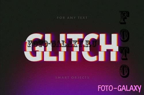 Cut Glitch Text Effect - 7487460